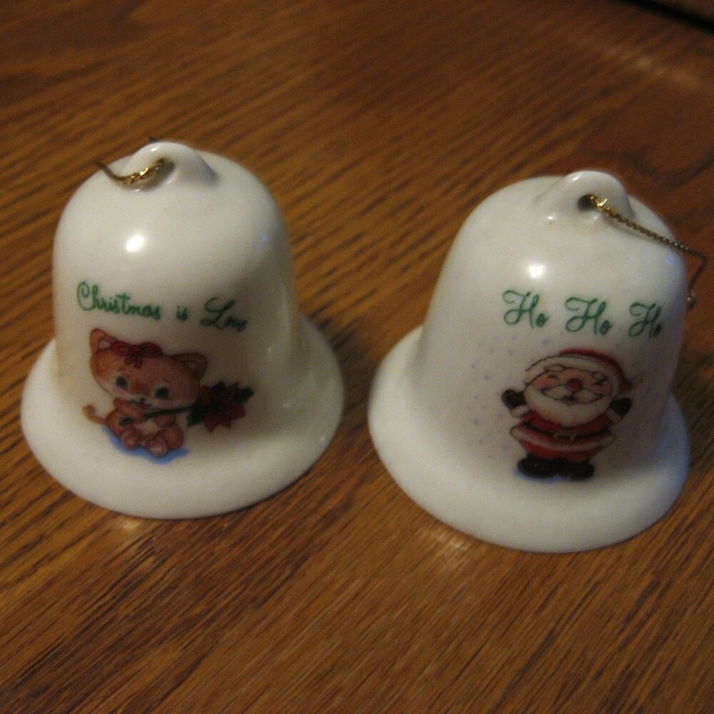 Vintage Russ Christmas Ornaments set of two